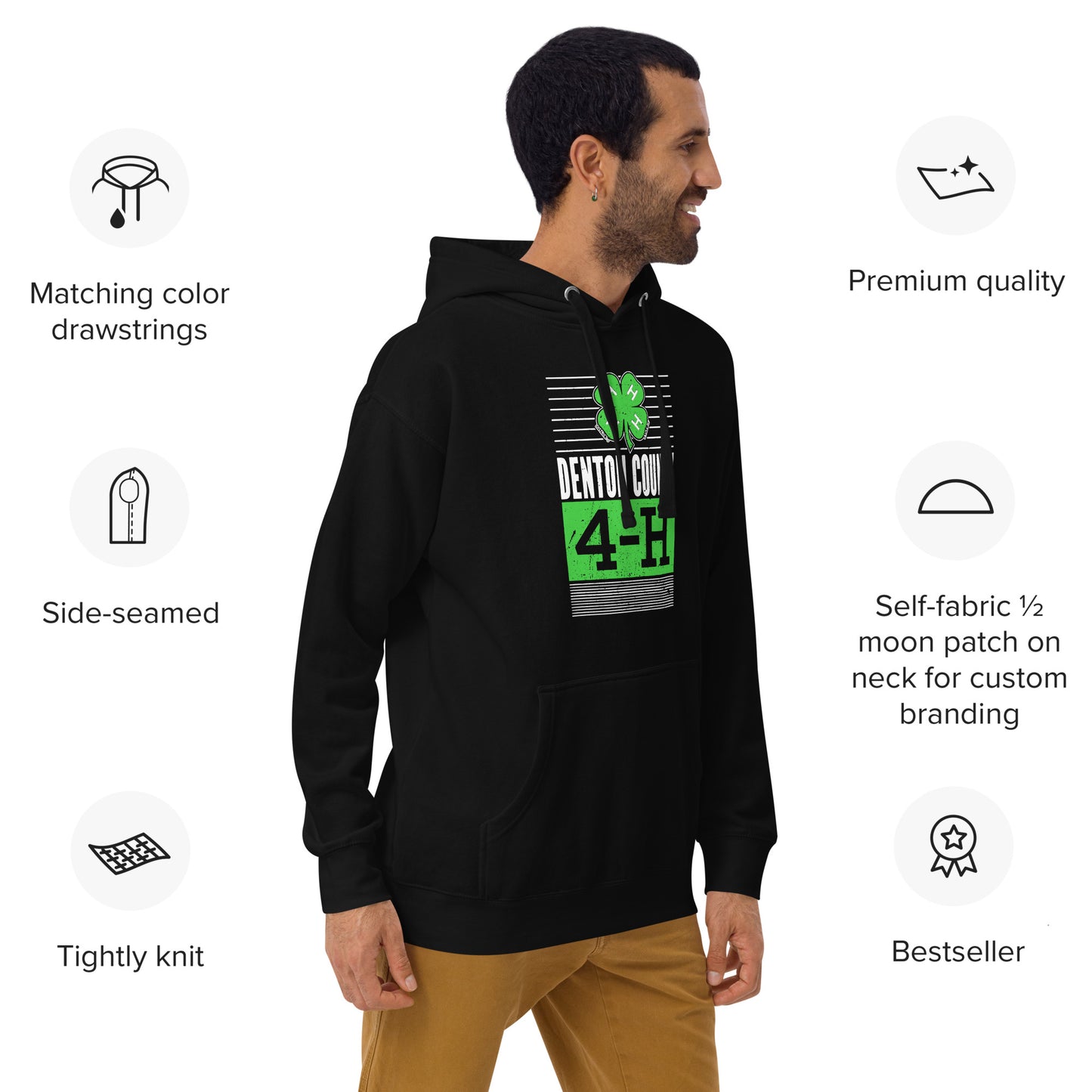Denton County 4-H Unisex Hoodie