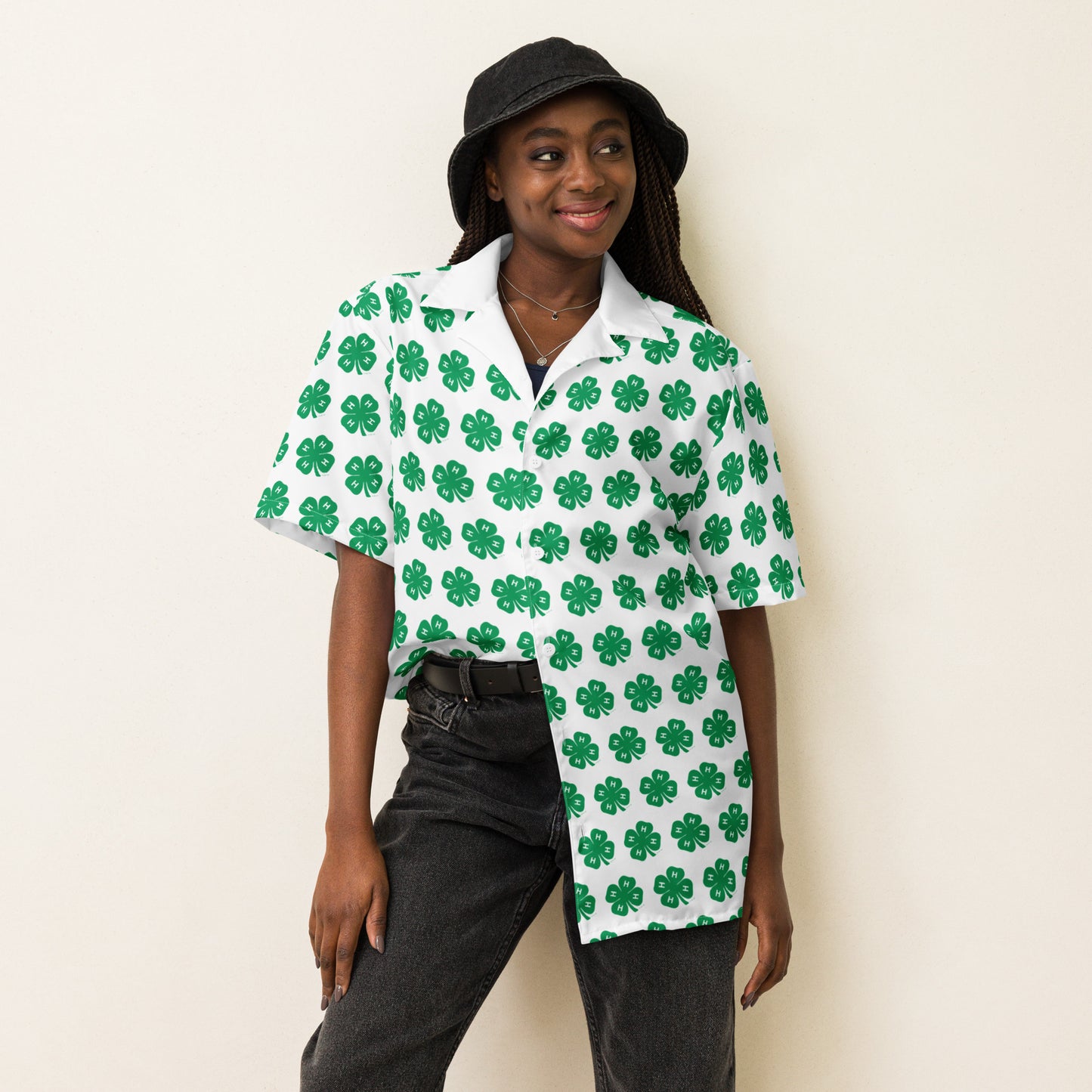 Denton County 4-H Unisex button shirt