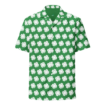 Green Denton County 4-H Unisex button shirt